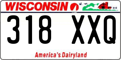 WI license plate 318XXQ