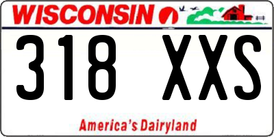 WI license plate 318XXS
