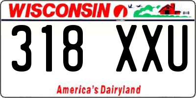 WI license plate 318XXU