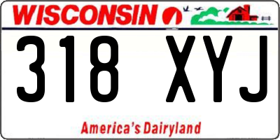 WI license plate 318XYJ