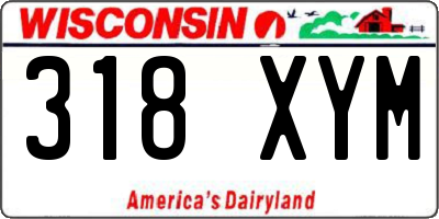 WI license plate 318XYM