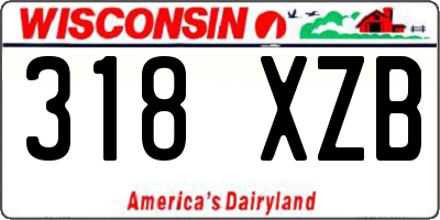 WI license plate 318XZB