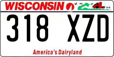 WI license plate 318XZD