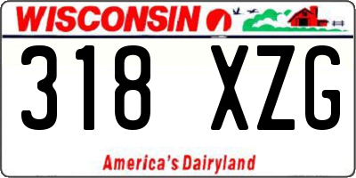 WI license plate 318XZG