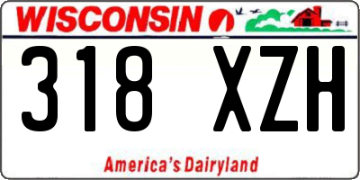 WI license plate 318XZH
