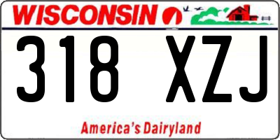 WI license plate 318XZJ