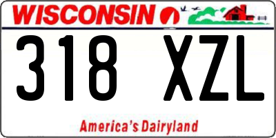 WI license plate 318XZL