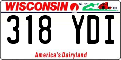 WI license plate 318YDI
