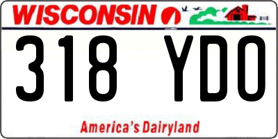 WI license plate 318YDO