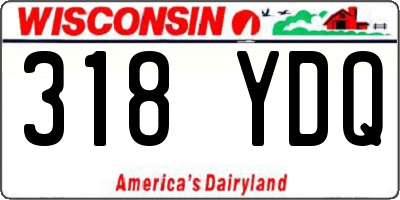 WI license plate 318YDQ