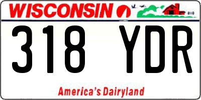 WI license plate 318YDR