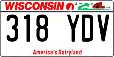 WI license plate 318YDV