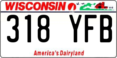 WI license plate 318YFB