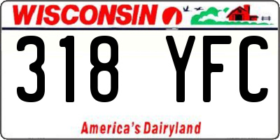 WI license plate 318YFC