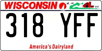 WI license plate 318YFF