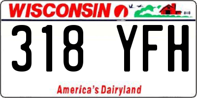 WI license plate 318YFH