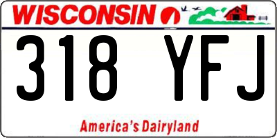 WI license plate 318YFJ