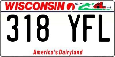 WI license plate 318YFL