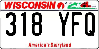 WI license plate 318YFQ
