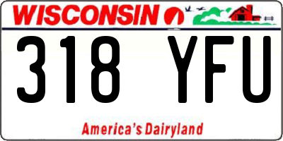 WI license plate 318YFU
