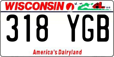 WI license plate 318YGB