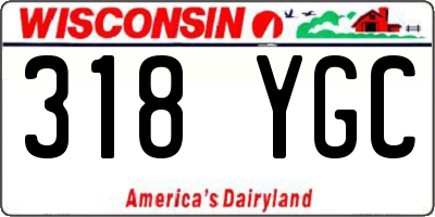 WI license plate 318YGC