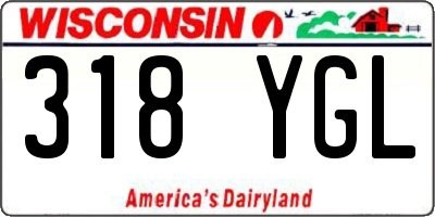 WI license plate 318YGL