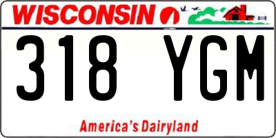 WI license plate 318YGM