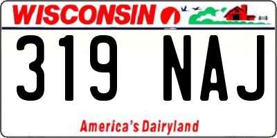 WI license plate 319NAJ