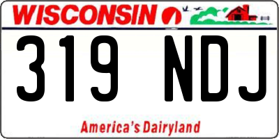 WI license plate 319NDJ