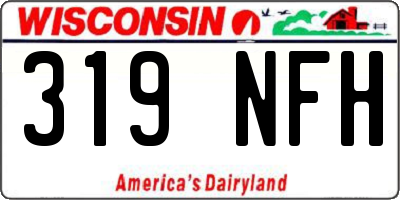 WI license plate 319NFH