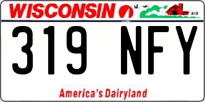WI license plate 319NFY