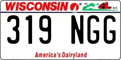 WI license plate 319NGG