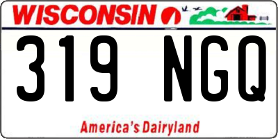 WI license plate 319NGQ