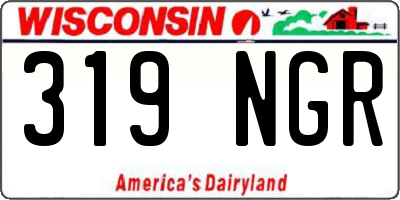 WI license plate 319NGR