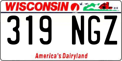 WI license plate 319NGZ