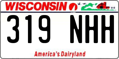 WI license plate 319NHH