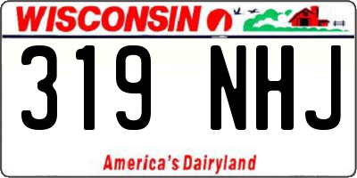 WI license plate 319NHJ