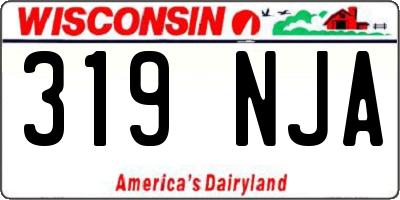 WI license plate 319NJA