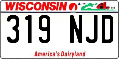WI license plate 319NJD