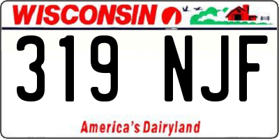 WI license plate 319NJF