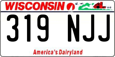 WI license plate 319NJJ