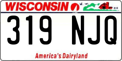 WI license plate 319NJQ