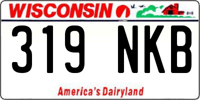 WI license plate 319NKB