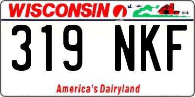 WI license plate 319NKF
