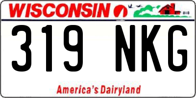 WI license plate 319NKG