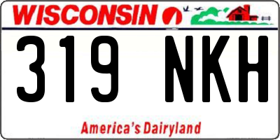 WI license plate 319NKH