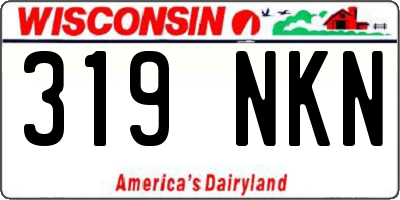 WI license plate 319NKN