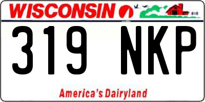 WI license plate 319NKP
