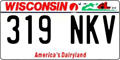 WI license plate 319NKV